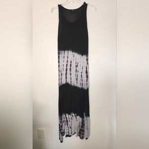 Raviya striped tie dye purple grey black maxi dress